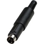 1-440, разъем mini DIN 6 контактов штекер пластик на кабель