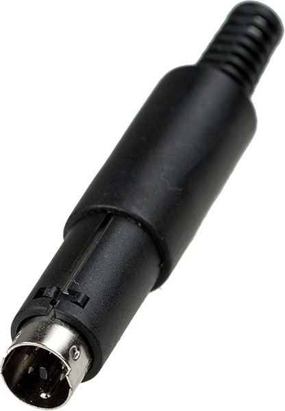 1-440, разъем mini DIN 6 контактов штекер пластик на кабель