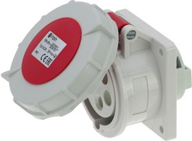Встраиваемая розетка 16A/400V/3P+N+E/IP67, фланец 75x75 CA228