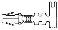 61626-1 (CUT STRIP), Pin &amp; Socket Connectors SOCKET CONTACT .140 Cut Strip of 100