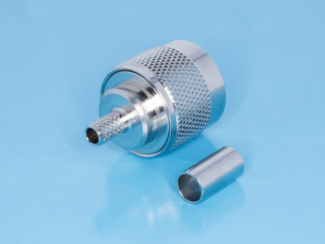 HYR-0303A (GN-303A) (N-7301A) (N-C58P), Разъем N, штекер, RG-58, обжим (Crimp) HYR-0303A (GN-303A) (N-7301A) (N-C58P), Разъем N, штекер, RG-58, обжим (Crimp)