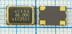 Кварцевый генератор 48000, SMD07050C4, 5В, FN4800002, T/CM