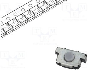 EVQ-P4KB3Q, Tactile Switches 4.7x3.5mm Right Angl Force=3.5N H=3.0mm