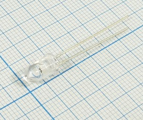 Светодиод инфракрасный 5x9 мм, мощность 90мВт, угол 30 градусов, линза прозрачная; №5261 СД-ИК 5 x 9\\ 90мВт\ 30\пр\ARL2-5013IRAC\