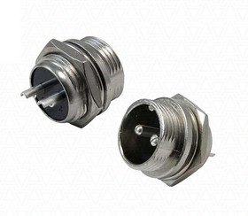 GX16M-2B, Разъем цилиндрический 2pin