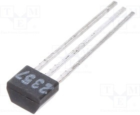 NTE2357, Транзистор: NPN, биполярный, BRT, 50В, 0,1А, 0,3Вт, TO92, R1: 22кОм