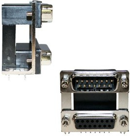 179-037-413R571, D-Sub Dualport Connectors RA 37POS ML/FEM 5A