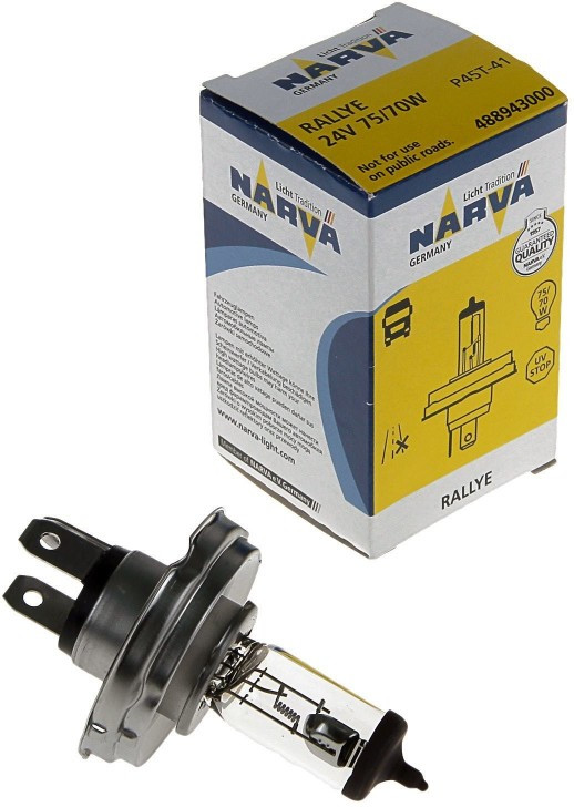 488943000, Лампа 24V H4 75/70W P45t-41 Rallye NARVA