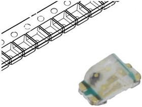 LTST-C295TBKFKT, LED; SMD; 0603; blue/orange; 1.6x0.8x0.55mm; 130°; 3.8?2.4V; 20mA