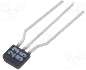 NTE2355, Транзистор: NPN, биполярный, BRT, 50В, 0,1А, 0,3Вт, TO92, R1: 10кОм