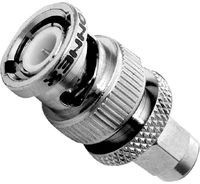 242104, RF Adapters - Between Series SMA PLUG TO BNC PLUG ADAPTER