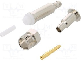 FME6121E1-ND3G-5-50, FME cable socket, straight, FME, Brass, Socket, Straight, 50Ohm, Crimp Terminal FME6121E1-ND3G-5-50, FME cable socket, straight, FME, Brass, Socket, Straight, 50Ohm, Crimp Terminal