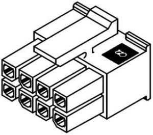43025-0208, Headers &amp; Wire Housings MicroFit 3.0 DR Rcpt 2Ckt Glow Wire