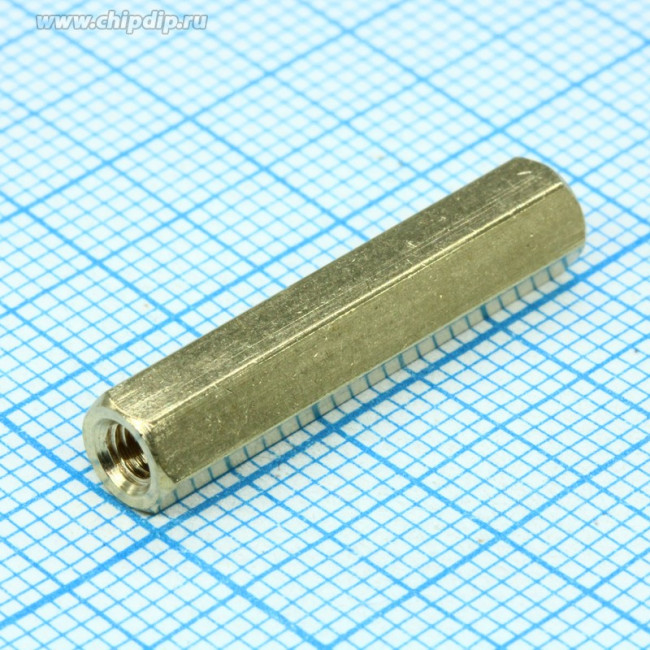 PCHSS-25, стойка для печатной платы латунная М3 шестигранная (L-KLS8-DBK-M3-E4.7-L25) PCHSS-25, стойка для печатной платы латунная М3 шестигранная (L-KLS8-DBK-M3-E4.7-L25)