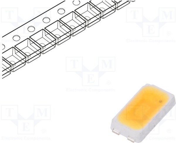 LEMWS59R80MZ31EP, LED; SMD; 5630; white warm; 26?33.5lm; 2700K; 80; 120°; 65mA LEMWS59R80MZ31EP, LED; SMD; 5630; white warm; 26?33.5lm; 2700K; 80; 120°; 65mA