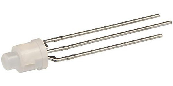 L-469EGW, Светодиод 3мм/4,9мм/красный/ 625нм/5-15мкд/ - зеленый/568нм/ 5-10мкд/белый матовый/100° L-469EGW, Светодиод 3мм/4,9мм/красный/ 625нм/5-15мкд/ - зеленый/568нм/ 5-10мкд/белый матовый/100°