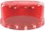 FLS-C80-353-000, DOME COVER, LUMINAIRE, 80MMX35MM, RED