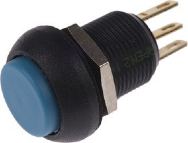 IMP7Z412UL, Apem Push Button Switch, Momentary, Panel Mount, 13.6mm Cutout, SPDT, 24V dc, IP67