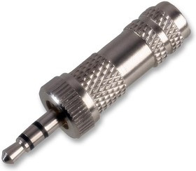 PSG02960, Телефонный аудио разъем, 3 контакт(-ов), Штекер, 3.5 мм, Монтаж на Кабель, Корпус из Металла