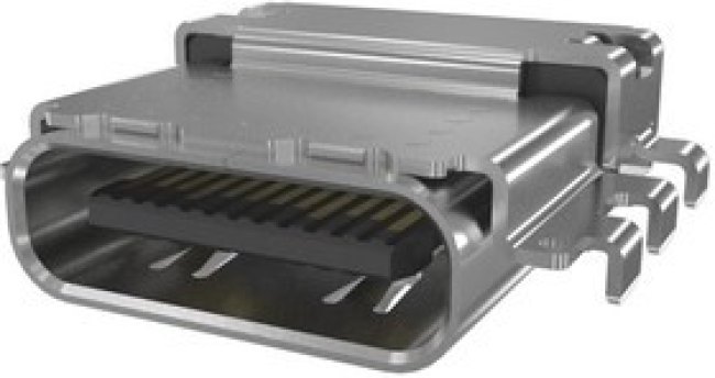 12402072E512A, USB CONN, 4.0 TYPE C, R/A RCPT, 24P, SMT