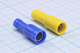 Наконечник кабельный гнездо "I" 5,0, обжимной, синий, TBL-2; №2470 клемма нак/каб гн "I" 5,0\\ \обж\син\ TBL-2