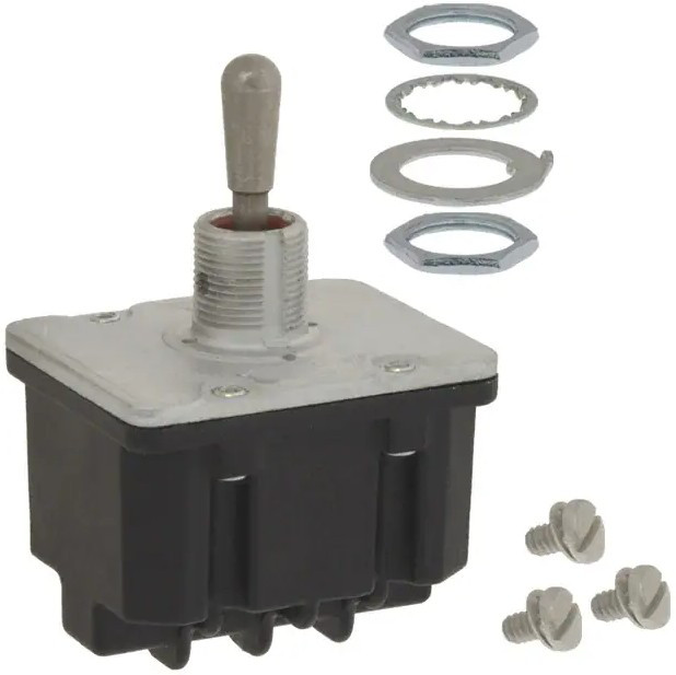 4TL1-7, Toggle Switches 4PDT (ON)-OFF-(ON) Screw Term
