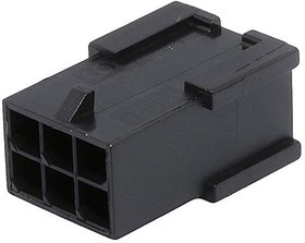 43020-0611, Headers &amp; Wire Housings MicroFit Plug DR 6Ckt Glow Wire