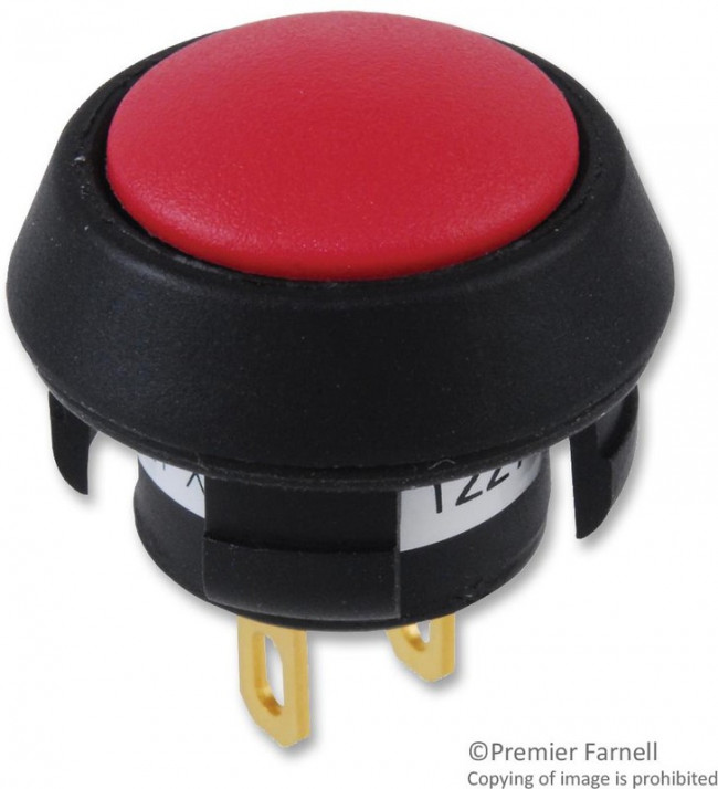 30-101, Pushbutton Switches PushBtn Switch SPST N.O. snap-in Red Btn