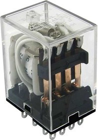 HJQ-22F-24VDC-4Z 5A, Электромагнитное реле , 2(NO - NC); 4PDT - 14pin ; form 4C