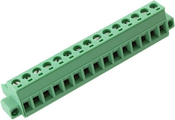 1786967, Pluggable Terminal Blocks 15 Pos 5mm pitch Plug 24-12 AWG Screw