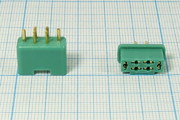 Разъем питания MPX вилка-розетка, шаг P2.5, монтаж на плату/на кабель, [MPX M/F SET], 6P