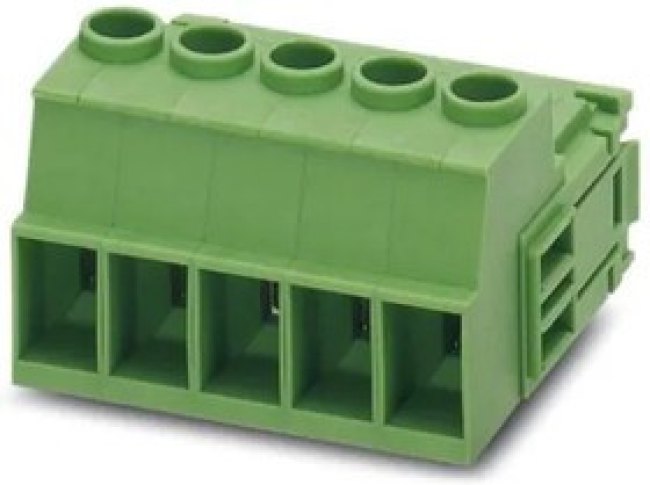 1718290, Pluggable Terminal Blocks 5 Pos 7.62mm Invert Plug 24-10AWG Screw