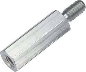 971500611, Standoff, M6 Thread, 50mm Body, Steel, Female/Male