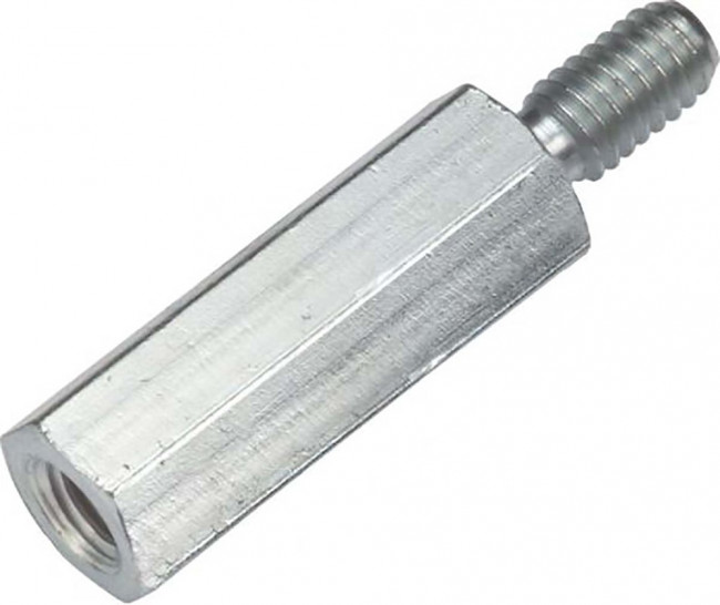 971500611, Standoff, M6 Thread, 50mm Body, Steel, Female/Male