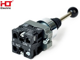 085-17-201, Джойстик LA167-PA12 2 полож. 2з с фиксацией черный HLT