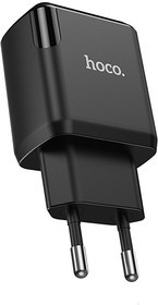 Блок питания (сетевой адаптер) HOCO N7 Speedy 2xUSB, 2.1A (черный)