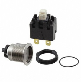 3-100-989, Pushbutton Switches 16A, 250VAC 19mm 2 POLE NON-ILUMNATED