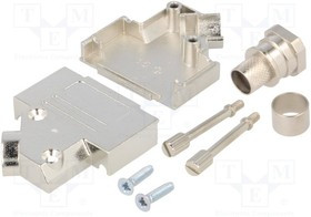 DTZK15-CZK8.5-K, Корпус для разъемов D-Sub, D-Sub HD 26pin,D-sub 15pin, прямой