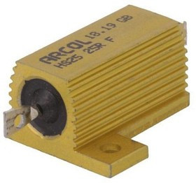 HS25-25RF, Резистор: проволочный, с радиатором, винтами, 25Ом, 25Вт, ±1%