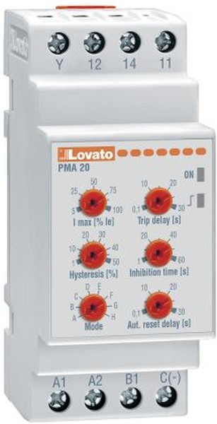 PMA20240, Current Monitoring Relay, 1 Phase, SPDT, DIN Rail
