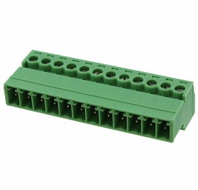 IMC 1,5/12-ST-3,81, Съемная клеммная колодка, 3.81 мм, 12 вывод(-ов), 28AWG до 16AWG, 1.5 мм², Винт, 8 А