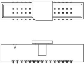 20021521-00020C4LF, Headers &amp; Wire Housings VERT SMT TYPE HDR