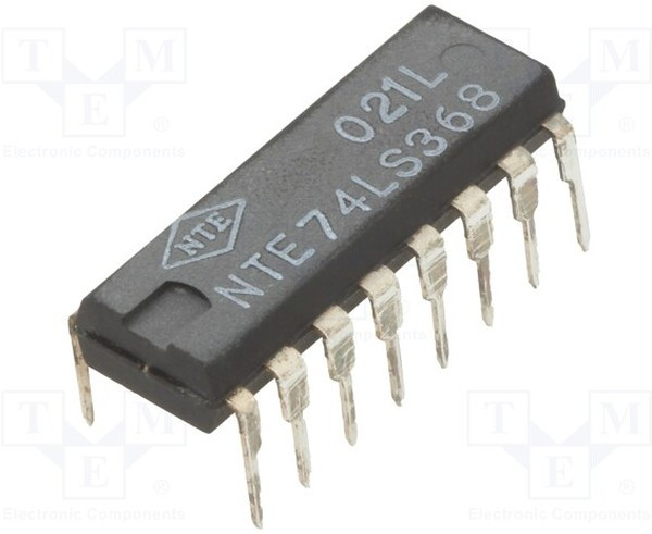 NTE74LS368, Low Power Schottky Hex Bus Buffer/driver W/3-state Inverting Outputs 16-lead DIP NTE74LS368, Low Power Schottky Hex Bus Buffer/driver W/3-state Inverting Outputs 16-lead DIP