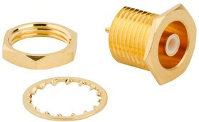 142158, RF Connectors / Coaxial Connectors SMB BLKHEAD RECESSED JACK 50 OHM GOLD