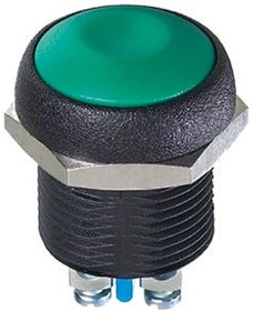 IRR3V252, Push Button Switch, Momentary, Panel Mount, 14.8mm Cutout, SPST, 250V ac, IP67