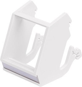 Рамка на DIN-рейку для установки вставок и электромодулей 45х45, белая Lanmaster LAN-DRF-45x45-WH