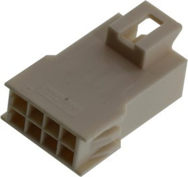 201444-2108, CONNECTOR HOUSING, PLUG, 8POS, 2.5MM