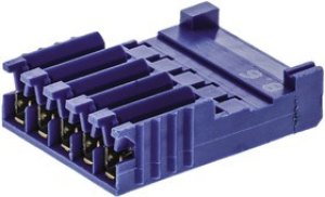 281786-5, AMPMODU HE14 Female Connector Housing, 2.54mm Pitch, 5 Way, 1 Row