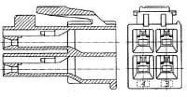 176275-1, Power to the Board PLUG 8 POS NATURAL