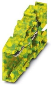 3042201, DIN Rail Terminal Blocks SC 2.5/1-L-GNYE